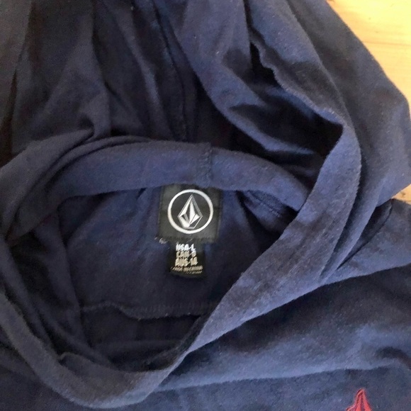 VOLCOM Boys popover top with hood Large - Picture 4 of 4